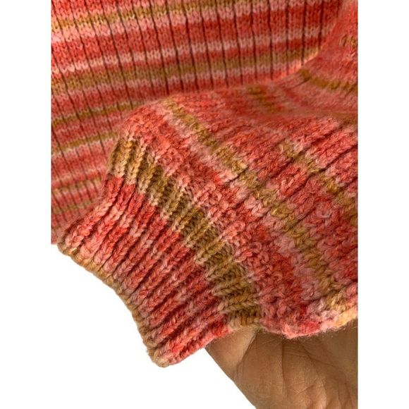 t. la Anthro Drea Raglan Stripe Space Dye Sweater Top Pullover Medium 6345 NWT - Picture 7 of 15